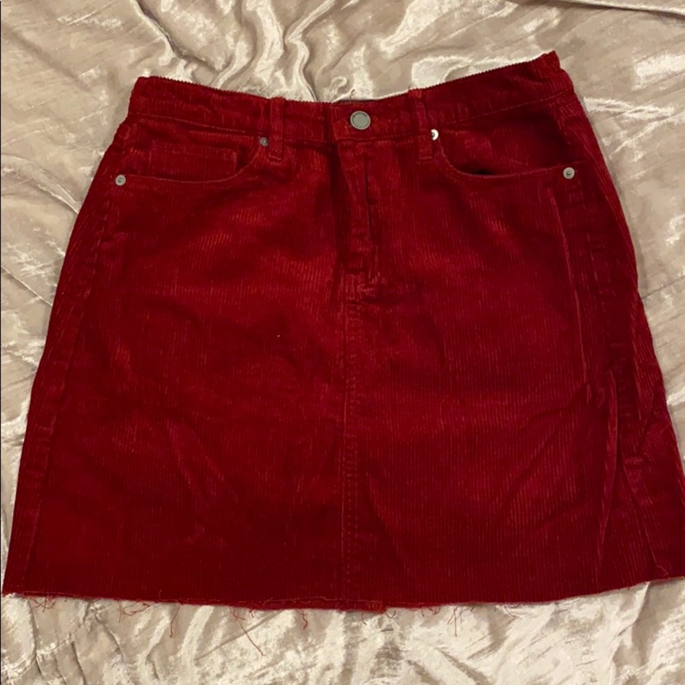 Blank NYC corduroy burgundy skirt